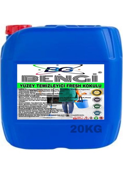 Yüzey Temizleyici Fresh Kokulu 20KG