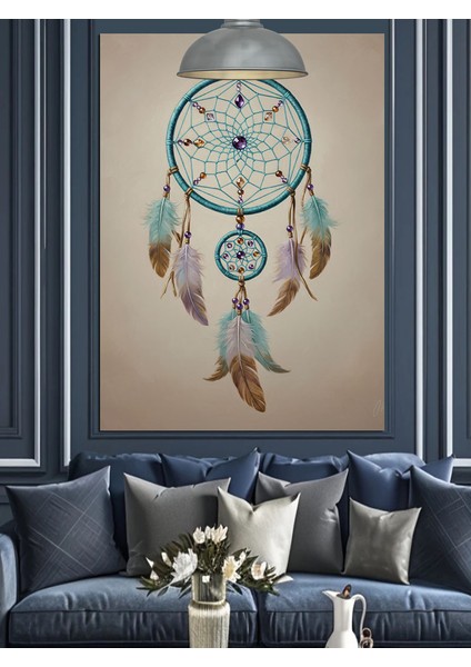 Tüy Detaylı Düş Kapanı Dekoratif Kanvas - Mdf Ahşap Tablo fiyatları