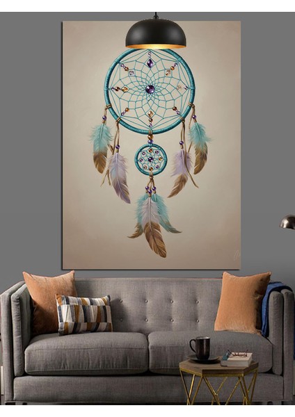 Tüy Detaylı Düş Kapanı Dekoratif Kanvas - Mdf Ahşap Tablo modelleri