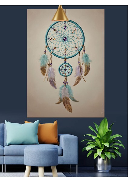 Tüy Detaylı Düş Kapanı Dekoratif Kanvas - Mdf Ahşap Tablo fırsatları