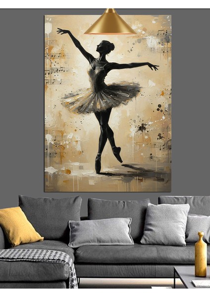 Dans Eden Balerin Eskitme Sanatı Dekoratif Kanvas - Mdf Ahşap Tablo indirimleri