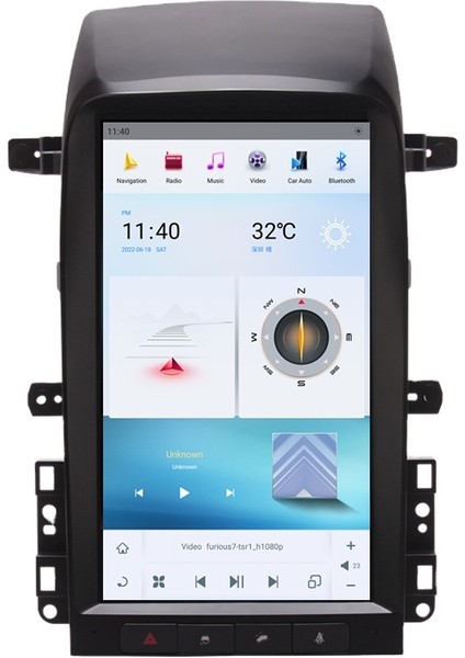 13.6 "1920*1080 4K Tesla Ekran Araba Radyo Gps Için Chevrolet Captiva 2006 - 2012 Carplay Android 11 Araba Multimedya Video Oynatıcı