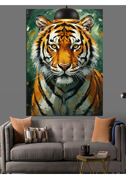 Bengal Kaplanı Yakın Çekim Dekoratif Kanvas - Mdf Ahşap Tablo modelleri