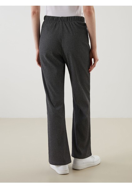 Yeni Sezon Beli Lastikli Çizgili Kadın Pantolon indirimleri