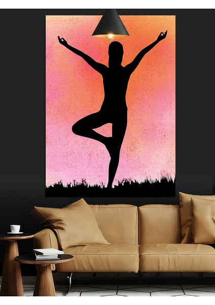 Silüet Dans Eden Kadın Figürü Dekoratif Kanvas - Mdf Ahşap Tablo modelleri