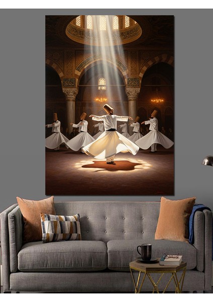 Mevlevihane ve Mesnevi Dekoratif Kanvas - Mdf Ahşap Tablo modelleri