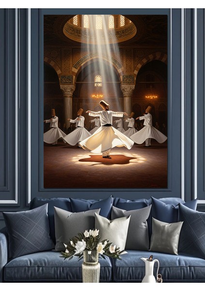 Mevlevihane ve Mesnevi Dekoratif Kanvas - Mdf Ahşap Tablo indirimleri