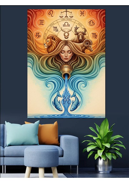 Mitolojik Kadın Figürü Sanat Dekoratif Kanvas - Mdf Ahşap Tablo indirimleri