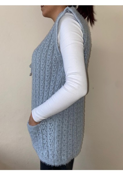 Çift Cepli Bağcıklı Yumoş Yelek fırsatları