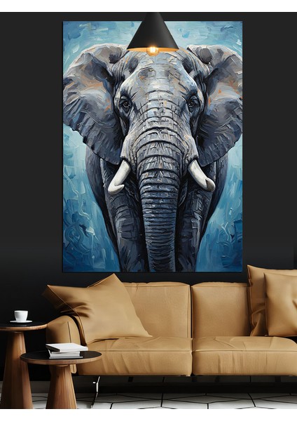 Afrika Fil Dev Cüssesi Dekoratif Kanvas - Mdf Ahşap Tablo fiyatları