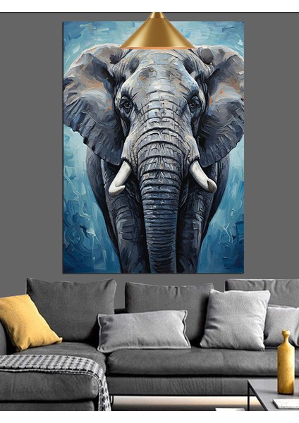 Afrika Fil Dev Cüssesi Dekoratif Kanvas - Mdf Ahşap Tablo modelleri