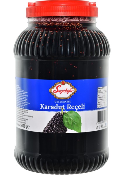 Geleneksel Karadut Reçeli 5 kg Kova