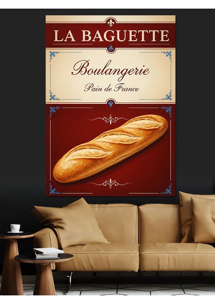 Fransız Ekmeği Baget Afiş Dekoratif Kanvas - Mdf Ahşap Tablo fırsatları