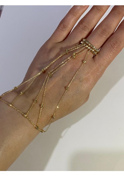 Zirkon Yüzük Detaylı Özel Tasarım Şahmeran Bileklik