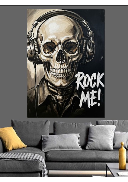 Rock Me Kurukafa Dekoratif Kanvas - Mdf Ahşap Tablo fiyatları