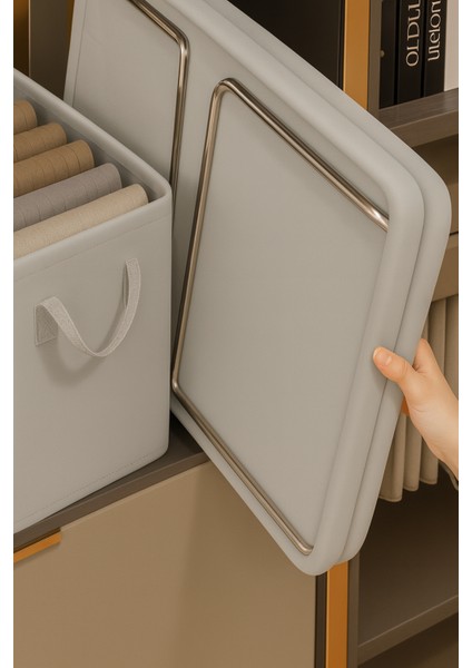 Dolap Içi Düzenleyici, Raf Düzenleyici, Katlanabilir Çelik Destekli Kıyafet Saklama Kutusu fiyatları