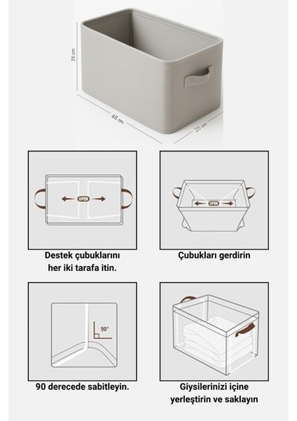 Dolap Içi Düzenleyici, Raf Düzenleyici, Katlanabilir Çelik Destekli Kıyafet Saklama Kutusu indirimleri