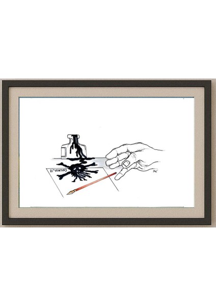 Matthys Dre Tongersestw 29X21CM Orijinal Karikatür Tablo