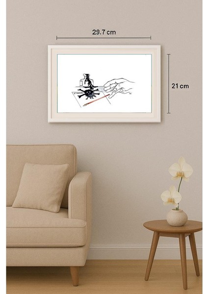 Matthys Dre Tongersestw 29X21CM Orijinal Karikatür Tablo indirimleri