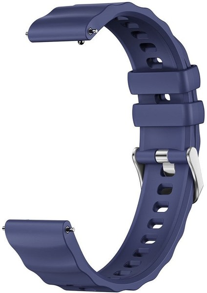 Huawei Watch Gt4 41MM/GT5 41MM/GT5 Pro 42MM Uyumlu Dalga Desenli Silikon Kordon Universal 18MM Kayış