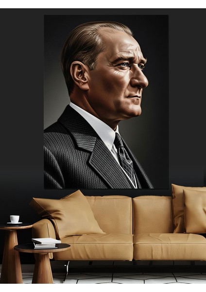 Türkiye Cumhuriyeti Kurucusu Atatürk Dekoratif Kanvas - Mdf Ahşap Tablo modelleri