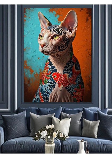 Kedi Gözlü Retro Giyim Dekoratif Kanvas - Mdf Ahşap Tablo fırsatları