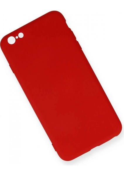 iPhone 6 Plus Kılıf Nano Içi Kadife Silikon - Kırmızı (K95) fiyatları
