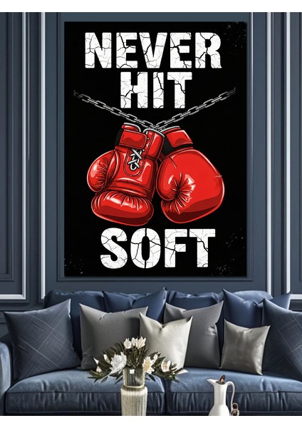 Asla Pes Etme Boks Eldivenleri Dekoratif Kanvas - Mdf Ahşap Tablo fırsatları