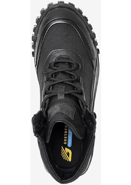Erkek Siyah Hakiki Deri Memory Foam Taban Sneaker Bot 3K1SB00490