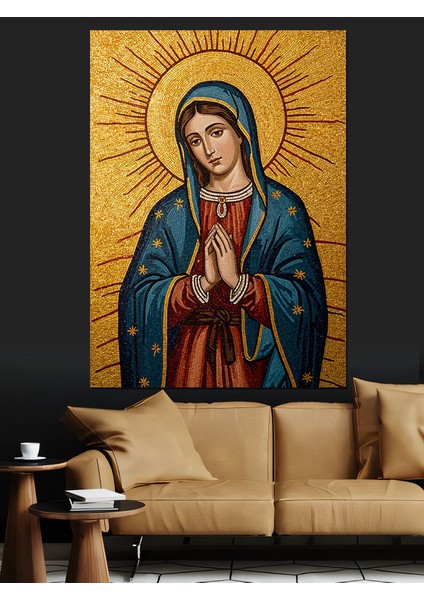 Meryem Ana Islami Figür Dekoratif Kanvas - Mdf Ahşap Tablo fiyatları