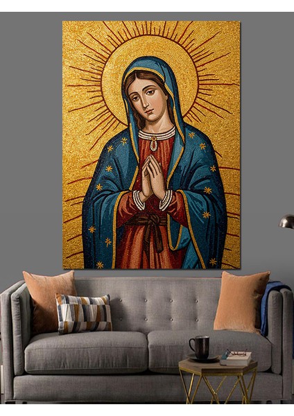 Meryem Ana Islami Figür Dekoratif Kanvas - Mdf Ahşap Tablo modelleri