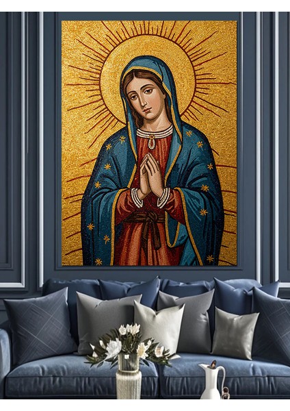 Meryem Ana Islami Figür Dekoratif Kanvas - Mdf Ahşap Tablo indirimleri