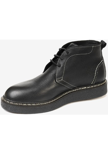 Erkek Siyah Hakiki Deri Klasik Bot 3K1UB75168