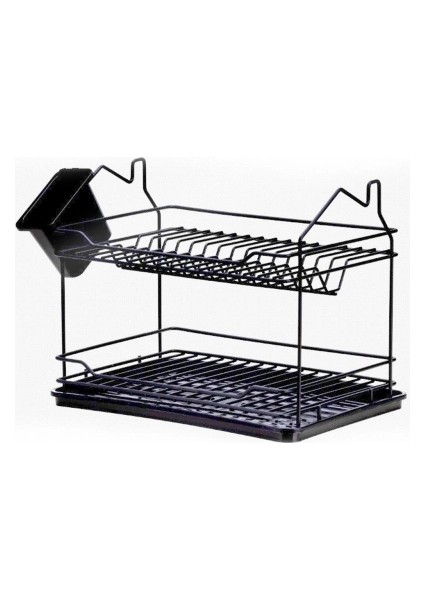 ,evim 2 Katlı Tabaklık Siyah (4887)