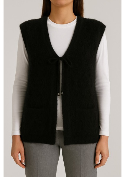 Çift Cepli Bağcıklı Yumoş Yelek fiyatları