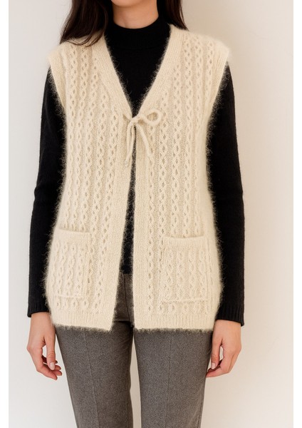 Çift Cepli Bağcıklı Yumoş Yelek fırsatları