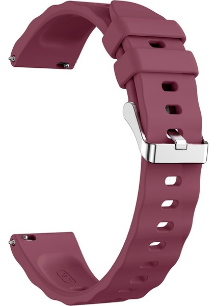 Huawei Watch Gt4 41MM/GT5 41MM/GT5 Pro 42MM Uyumlu Dalga Desenli Silikon Kordon Universal 18MM Kayış