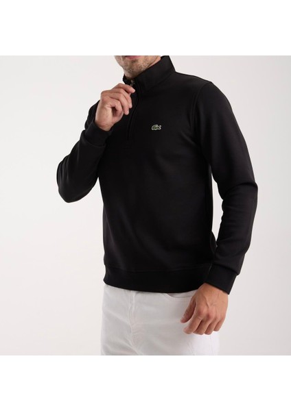 Yarım Fermuar Siyah Regular Fit Uzun Kol modelleri