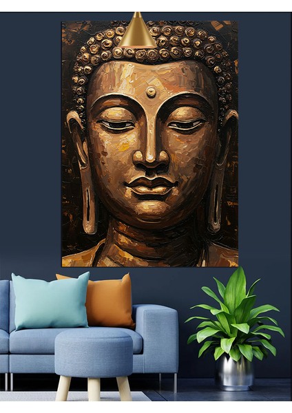 Buda Figürü Meditasyon Huzur Dekoratif Kanvas - Mdf Ahşap Tablo fiyatları
