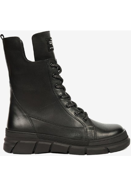 Kadın Siyah Hakiki Deri Günlük Bot 4K2UB32672
