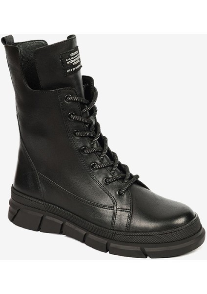 Kadın Siyah Hakiki Deri Günlük Bot 4K2UB32672