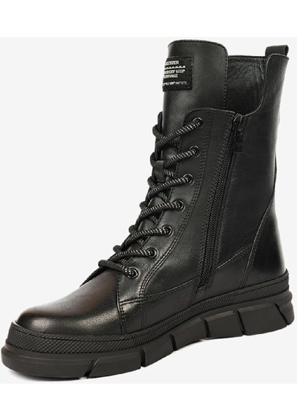 Kadın Siyah Hakiki Deri Günlük Bot 4K2UB32672