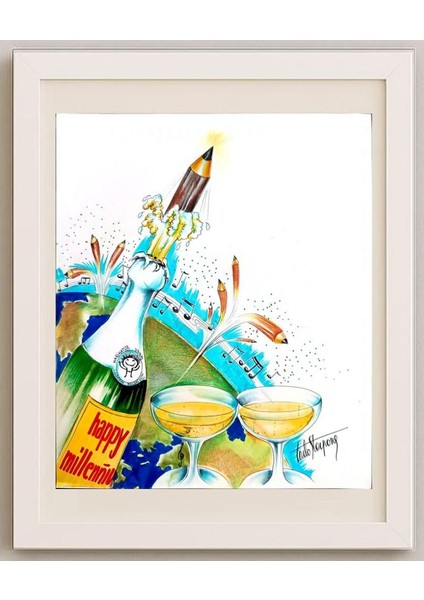 Sterpone Carlo 29X21CM Orijinal Karikatür Tablo fırsatları