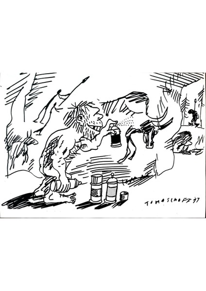 Jan Tomaschoff 29X21CM Orijinal Karikatür Tablo modelleri