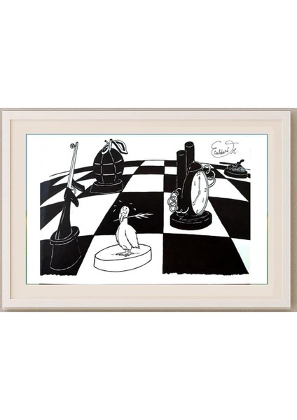 Eduardo Caldari Junior 29X21CM Orijinal Karikatür Tablo fırsatları