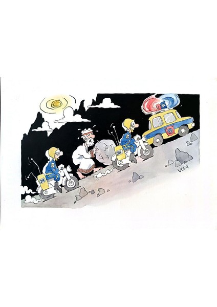 Ivanov Vladimir 29X21CM Orijinal Karikatür Tablo modelleri