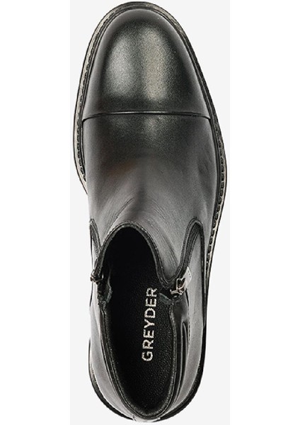 Erkek Siyah Hakiki Deri Klasik Bot 4K1KB75146