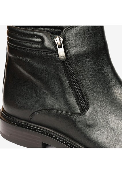 Erkek Siyah Hakiki Deri Klasik Bot 4K1KB75146