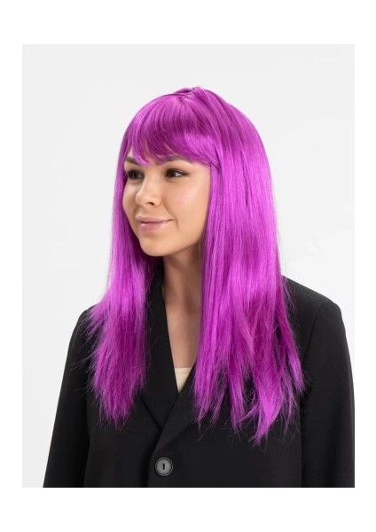 Fuşya Renk Peruk modelleri