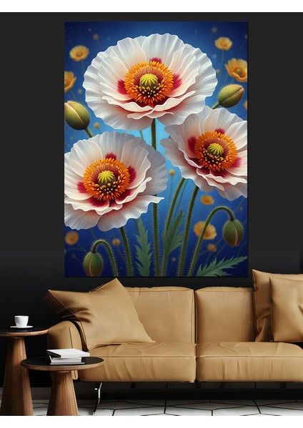Buket Çiçekler Parlak Renkler Dekoratif Kanvas - Mdf Ahşap Tablo fırsatları